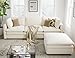 Txtin's Cloud Couches for Living Room L Shaped Sectional Couch with Ottoman Deep Plush 4 Seats Sofa Modern Sofa for Apartment