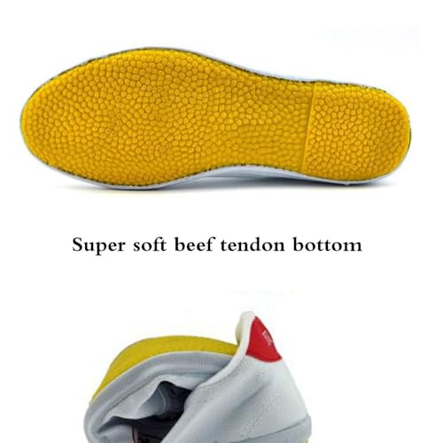 Kungfu Shoes,Taekwondo Shoes,Tai Chi Shoes for Men Non Slip Martial Arts Shoes Women Canvas Tai Chi Kung Fu Training Shoes,(Size:44 EU/9 US,Color:Black)4