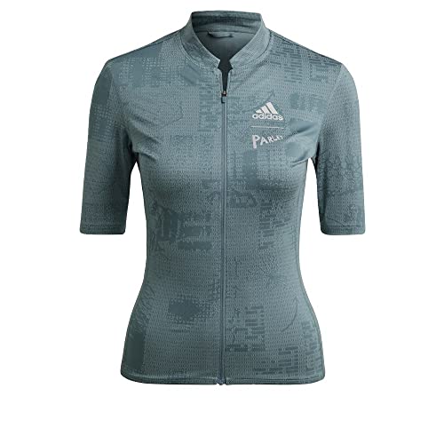 Amazon.com: adidas The Parley Short Sleeve Cycling Jersey Women's