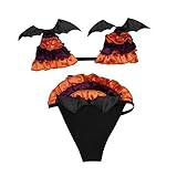 Gadpiparty Conjunto Bikini De Encaje Traje De Baño Piezas para Mujer Disfraz Diablillo Halloween