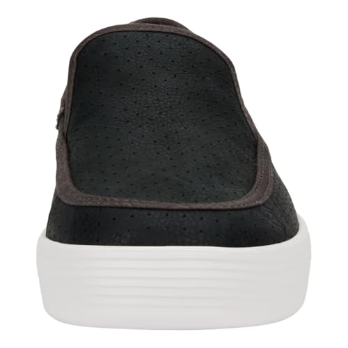 HEYDUDE Unisex-Adult Sunapee Craft Shoes, Perf Leather Black, 7 Women/5 Men2