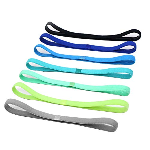 MayuMay Mini Sport Stirnband für Laufen, Basketball (7pk) Cover