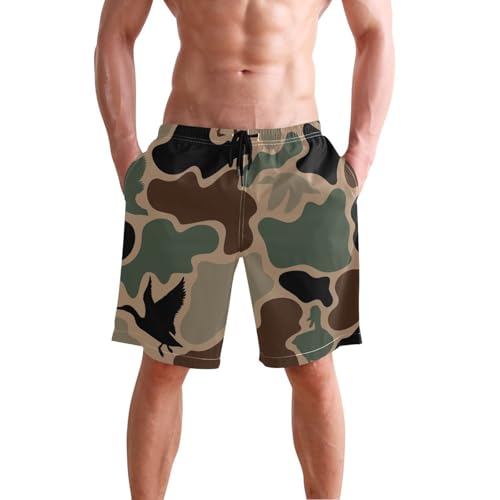 Summer Beach Swimwear for Men,Swimming Board Shorts Mesh Lining,Quick Dry Breathable Swim Shorts Trunks S-2XL2