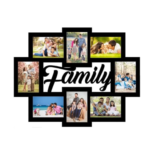 ApnaGift Happy Birthday Your Pictures and Names Customized Collage Photo Frame | Personalized With 8 Images And Texts | Best Gift For Kids, Sister, Brother, Husband, Wife, Friend, Mom And Dad