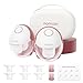 Momcozy Tiralatte a Mani libere Mobile Style | M6, Ritmo Ideale per Più Latte, Flangia DoubleFit, più Aderente e Discreto con 3 Modalità e 9 Livelli, 24mm (2, Rosso) immagine