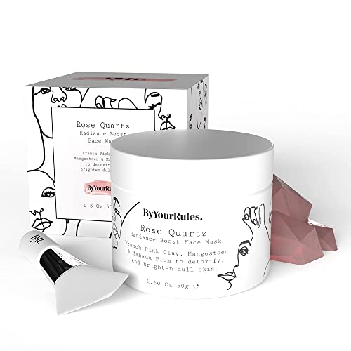 ByYourRules Mascarilla Facial Arcilla Rosa para Piel Sensible - Mascarilla Cara Mujer, Cierra Poros - Mascarillas para la Cara, Hidrata, Depura y Limpia - 50 gramos