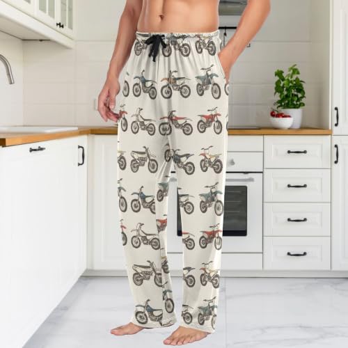 Image of Fisyme Mens Pajama Pants Men's Pajama Bottoms Soft Sleep Lounge Pj Pants