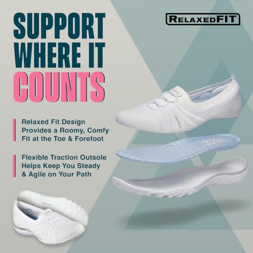Image of Skechers Women's Breathe Easy - Simple Pleasure | Modern Comfort Casual, Relaxed Fit, Stretch Fit, Air-Cooled Memory Foam, Machine Washable, Vegan