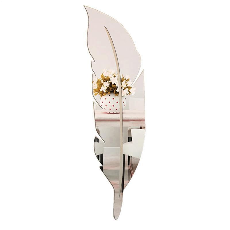 Duvcoywae Espejos Decorativos De Pared, Pegatinas De Espejo 14.99 X 71.88 Cm, Calcomanía Acrílica para Esquina Puerta Sala Recámara Cocina Hogar Dormitorio