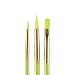 Snazaroo - Set de 3 pinceles para pintura facial, color verde