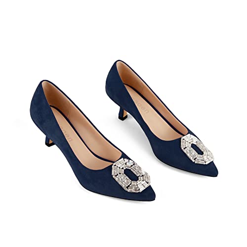 Women's Fashionable and Comfortable Single Shoes with Shallow Pointed Toe Thin Heel and Medium Heel4