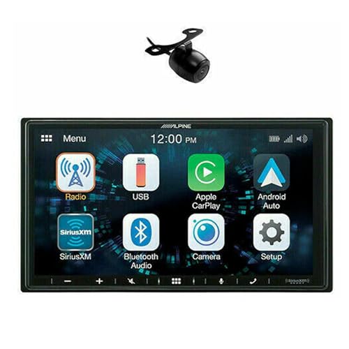 Image of Alpine ILX-W670 + Absolute Camera Car Stereo 7 Inch Mechless Ultra-Shallow AV System with Apple Carplay, Android Auto & Absolute License Plate Rear View Camera