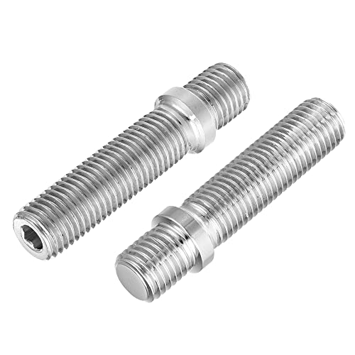 X AUTOHAUX 10 Stück M12x1.5 zu M12x1.5 Radbolzen Umbau für BMW Silberton