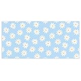 KSDUT Blue Daisy Flower Beach Towel - Pink Wildflower Pool Towels Microfiber Absorb Water Travel Towels 60x30 Inches for Bathroom Gym, Spring Floral Botanical Plant Pool Towels
