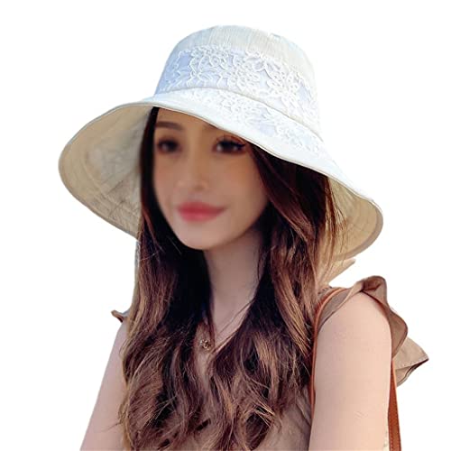 Chapeau de pêcheur femme été grand bord chapeau de soleil pliable