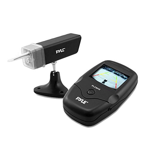 Image of Pyle Waterproof Wireless HD Backup Camera, Night Vision Illumination, LCD Display Screen, with Built-in Rechargeable Battery, Black. (PLCMH6)