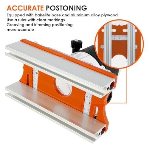 Holzfräser-Basis, 2-in-1-Holzfräser-Basis-Schlitzhalterung Schlitzhalterung für Fräsmaschinen für Fräser mit Innendurchmesser 65 mm, Holzdickenbereich 0–5 cm