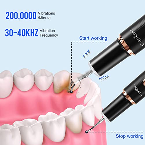 Plaque Remover For Teeth - Tartar Remover For Teeth With 3 Modes And 4 Replaceable Heads (12 Pcs) #TOP1