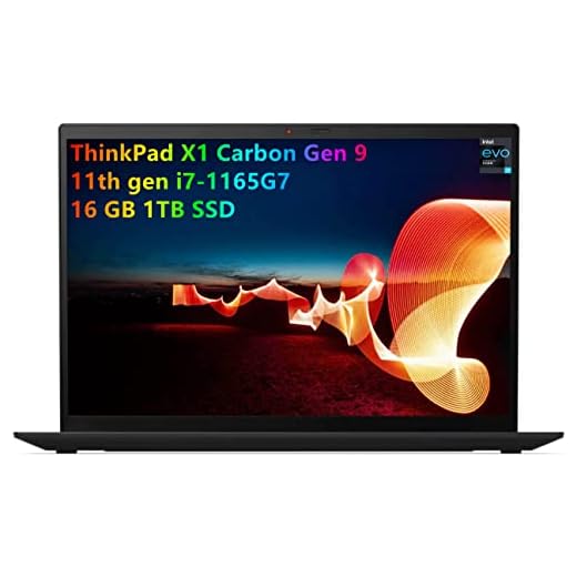 LatestLenovo ThinkPad X1 Carbon Gen 9 Ultrabook Laptop 14.0" FHD+ Non-Touch Intel Core i7-1165G7, 16GB RAM 1TB SSD Webcam Fingerprint Upto 16.7H Battery HDMI Win 11 Pro 1-Week AimCare Support