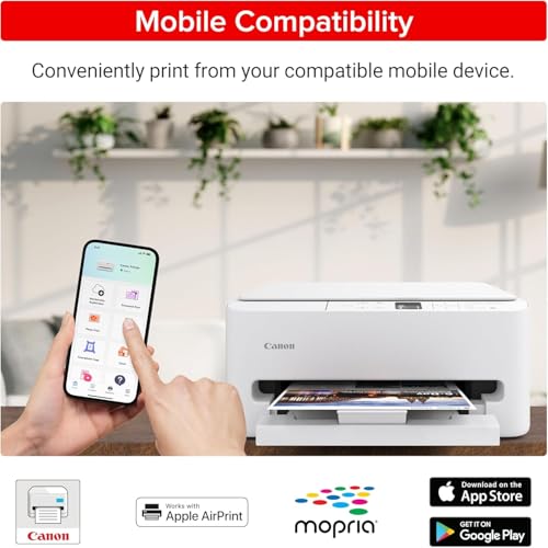 Image of Canon PIXMA TS6520 MFP Inkjet Printer for Home Office, Schoolwork, Documents, Labels, Photos, Crafts and Wireless Printing from Devices (7179C002) + Printer Cable + Cleaning Kit (6pc Bundle)