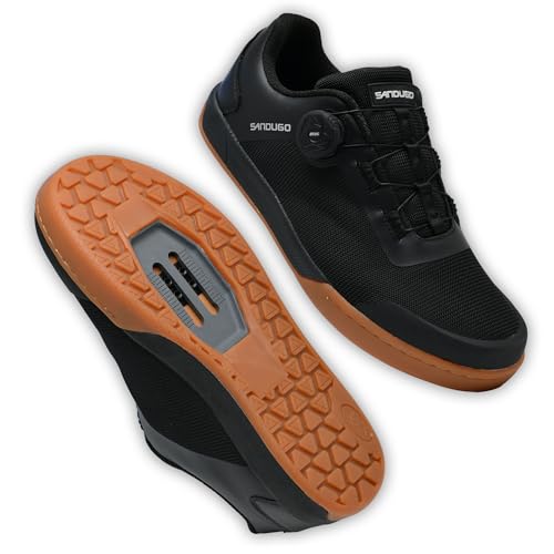 SANDUGO MTB Mountain Bike Shoes for XC/Enduro/DH Cycling Speed Lace Dial System Stability(Clipless Shoes 10)