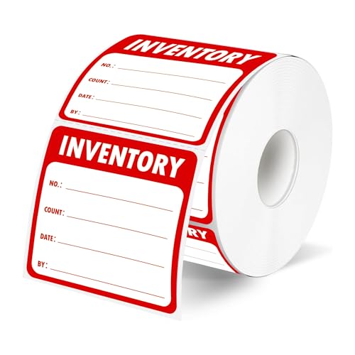 600 etiquetas adhesivas organizadoras de inventario de 5 x 5 cm, etiqueta de control de inventario, codificación de colores, etiqueta de inventario para marcar, organizar, anotar artículos de