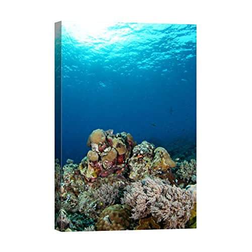 Tableau phosphorescent nature grand format toile de décoration 80x120
