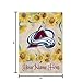 Rico Industries NHL Hockey Colorado Avalanche Sunflower Personalized Garden Flag