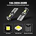 KAFEEK 20x T10 Wedge 194 168 2825 W5W LED Bulbs, Super Bright 3-3030 Chipset, CAN-Bus Error Free, Interior Lights, License Plate Dome Map Door Courtesy Park Lights,Xenon White