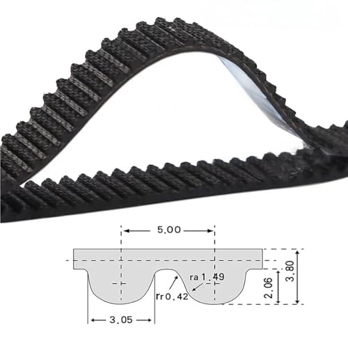 Courroie de distribution HTD 5M 385mm 500mm 580mm ZHANGTONG courroie crantée 30mm