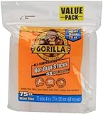 Gorilla Hot Glue Sticks, Mini Size, 4' Long x .27' Diameter, 75 Count, Clear, (Pack of 1)