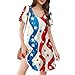 July 4th Dresses Lounge Maternity Fashion Graphic O Neck Stars Stripe Patriotic USA Flag Dressy 4th of July Outfits Vestidos De Verano para Mujer 2025