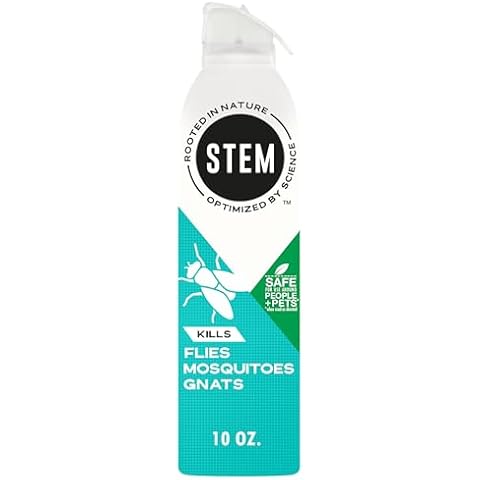 Stem Kills Flies, Mosquitoes And Gnats: Plant-Based Active Ingredient Bug Spray, Botanical Insecticide For Indoor And Outdoor Use; 10 fl oz (Pack Of 1) Cover