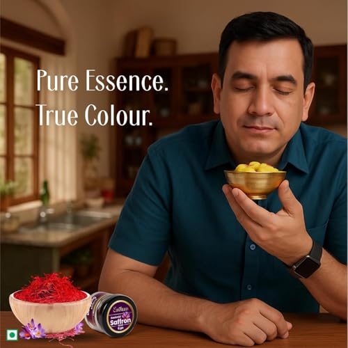 Image of Eurohaus Pure Kashmiri Kesar Saffron | Grade A+++ Saffron Threads | Rich Aroma Natural Color & Long Threads for Milk Tea Kheer Biryani Sweets Desserts Cooking and Pooja Use | 6 Gram