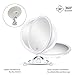 MGLIMZ 10X Magnifying Makeup Mirror with Lights, LED Lighted Vanity Mirror with Strong Suction Cup, 360°Rotation Magnification Shaving Mirror for Home Tabletop Bathroom