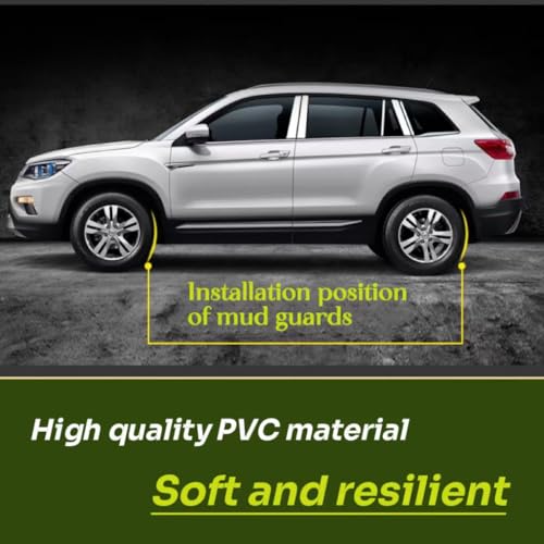 Image of Mud Flaps Compatible with GMC Canyon /Chevrolet Colorado 2015 2016 2017-2021 2022 (Without Flares) No-Drill Front & Rear 4PCS Mud Splash Guard Accessories