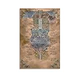 JIANLE Made in Abyss Poster Japanese Fantasy Adventure Manga Canvas Wall Art Prints Poster Gifts Photo Picture Painting Posters Room Decor Home Decorative 20x30inch(50x75cm)