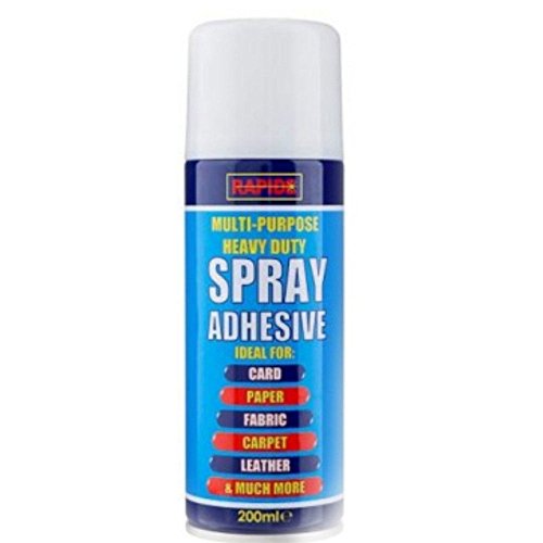 1 X 200ml Rapide Multi Purpose Heavy Duty Spray Adhesive Glue For Fabric Carpet