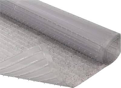 RESILIA Deep-Pile Carpet Runner - Plastic Vinyl Carpet & Rug Protector, Waterproof Clear Vinyl Floor Runners, 36 Inches Wide x 12 Feet Long