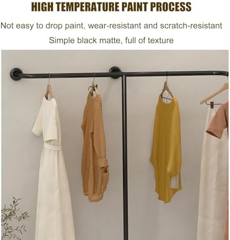 Heavy Duty Clothing Rack - Modern Multi-Purpose Garment Storage Display, Clothes Hanging Bar & Coat Rack, Ideal for Closet Organization & Retail Use, Versatile Towel Rack.