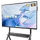 YIXZSWD Smartboard, 65 Zoll Interaktives Whiteboard 4K UHD Touchscreen, Android 13, 8+128 GB, für Klassenzimmer & Büro, WiFi, Bluetooth, HDMI, Kamera, Mikrofon inkl.Wandhalterung