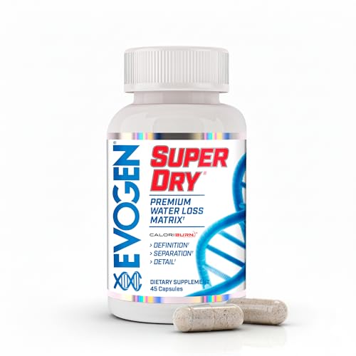 Evogen Super Dry - Premium Water Loss Matrix for Muscle Definition | Natural Diuretic Water Pills