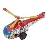 hamwesh wind up helicopter giocattolo, modello aeronautico in metallo vintage con design retrò per collezionisti e hobbisti