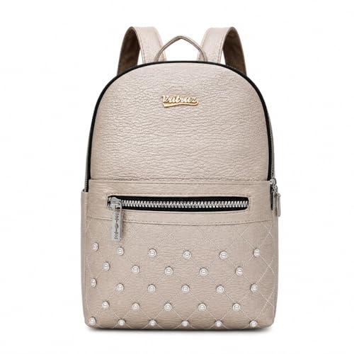 Image of VRITRAZ PU Leather Ladies Leather Shoulder Fitting Backpacks Designer Backpack Shoulder Bag, Handbag For Women, Girls Elegant Backpack Purse