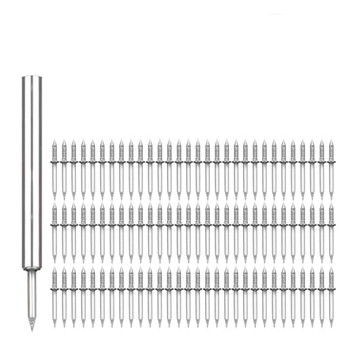 Double Headed Nails Double Headed Nails 300pcs Anti-Rust Hard Thread Screws Set miniatura 1