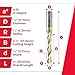 Amana Tool Up Cut Spiral CNC Router Bits for 2D/3D Carving, ZrN Coated, 46495, 0.10 Deg Straight Angle Ball Tip 1/2 D x 1/4 R x 2-1/4 x 1/2 Shk x 3 Fl