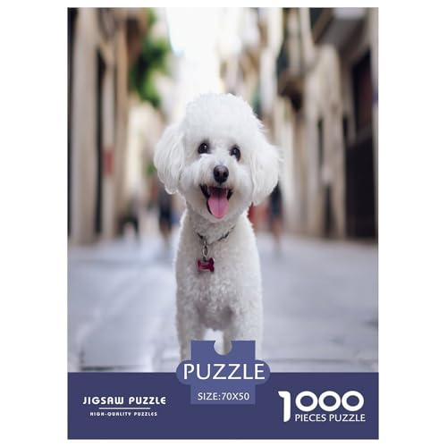 Rompecabezas de Bichon Frise de 1000 piezas ideal para entrenar la mente
