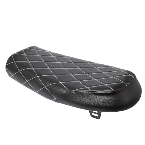 Siège moto vintage plat en cuir pour road trips et trajets quotidiens CB CL