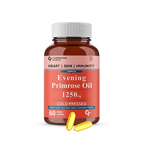 Carbamide Forte Evening Primrose Oil Capsules 1250mg – 100% Pure & Cold Pressed, Hexane & Paraben Free EPO with 10% GLA – 60 Capsules Carbamide Forte Evening Primrose Oil Capsules 1250mg – 100% Pure & Cold Pressed, Hexane & Paraben Free EPO with 10% GLA – 60 Capsules