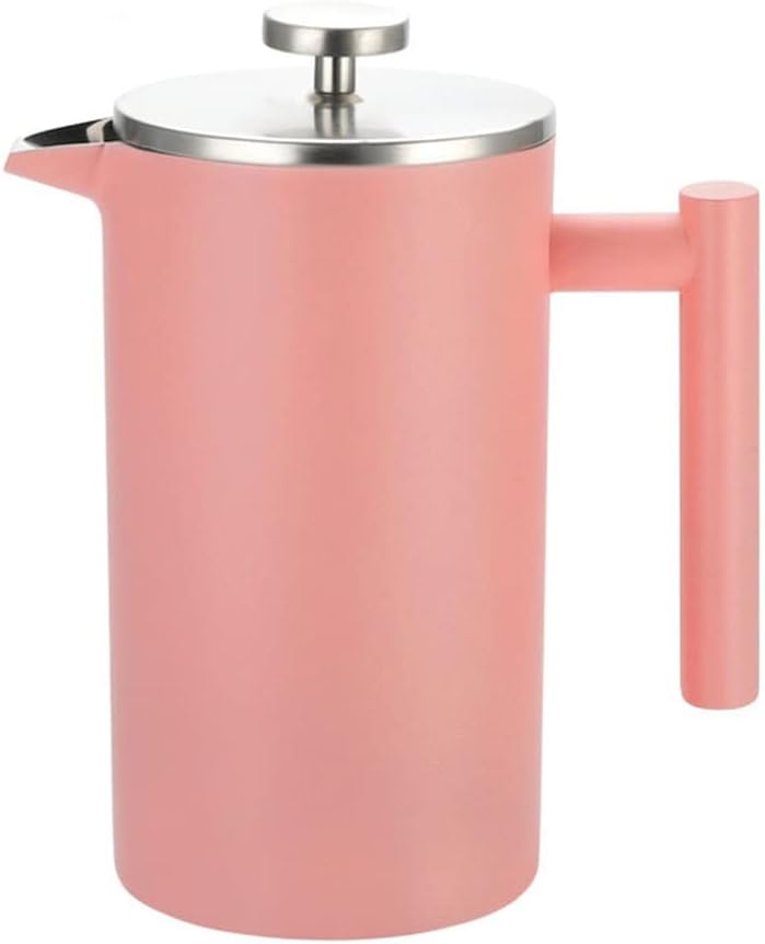 Press Coffee Maker Double-Wall 304 Stainless Steel Coffee Press Brews Coffee and Tea 350/800/1000ml (Color : White, Size : 800ml) (350ml)